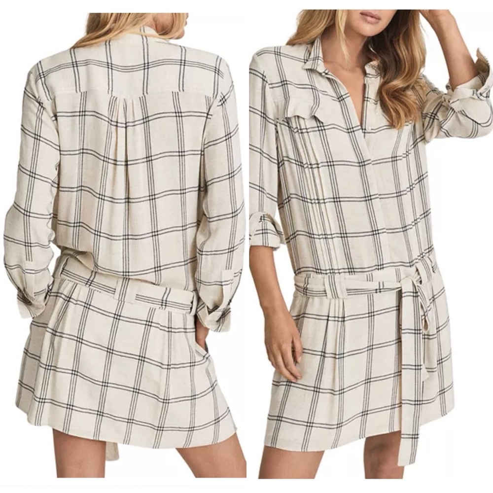 Reiss Dasha Check Dress